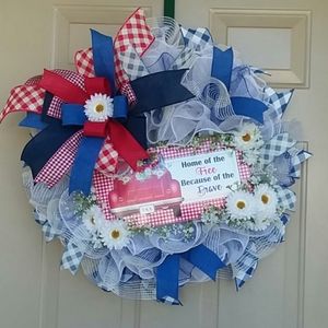 Fourth of July Wreath by Wreathy Wonders